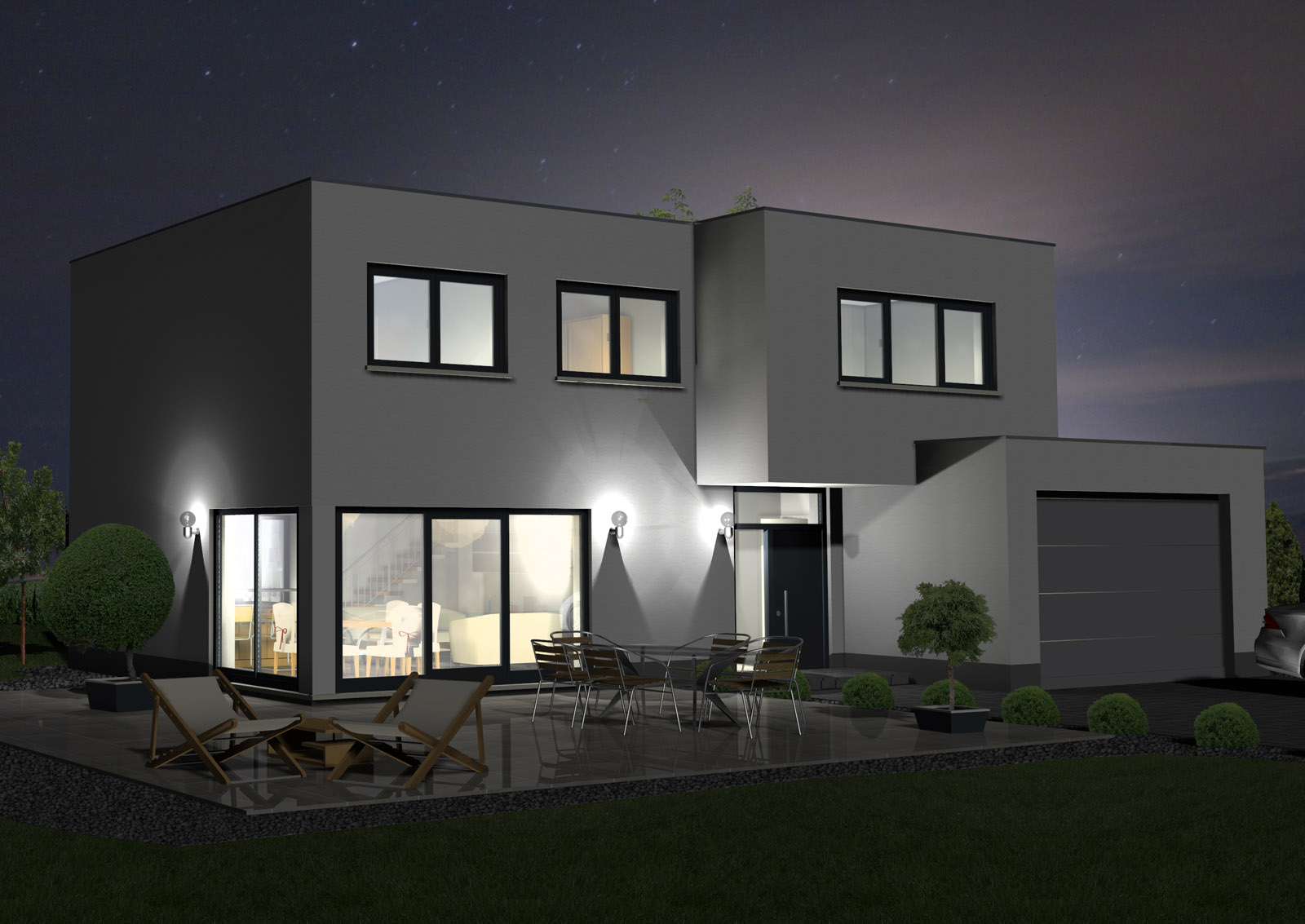 Bauhaus 119 m² Ansicht 2