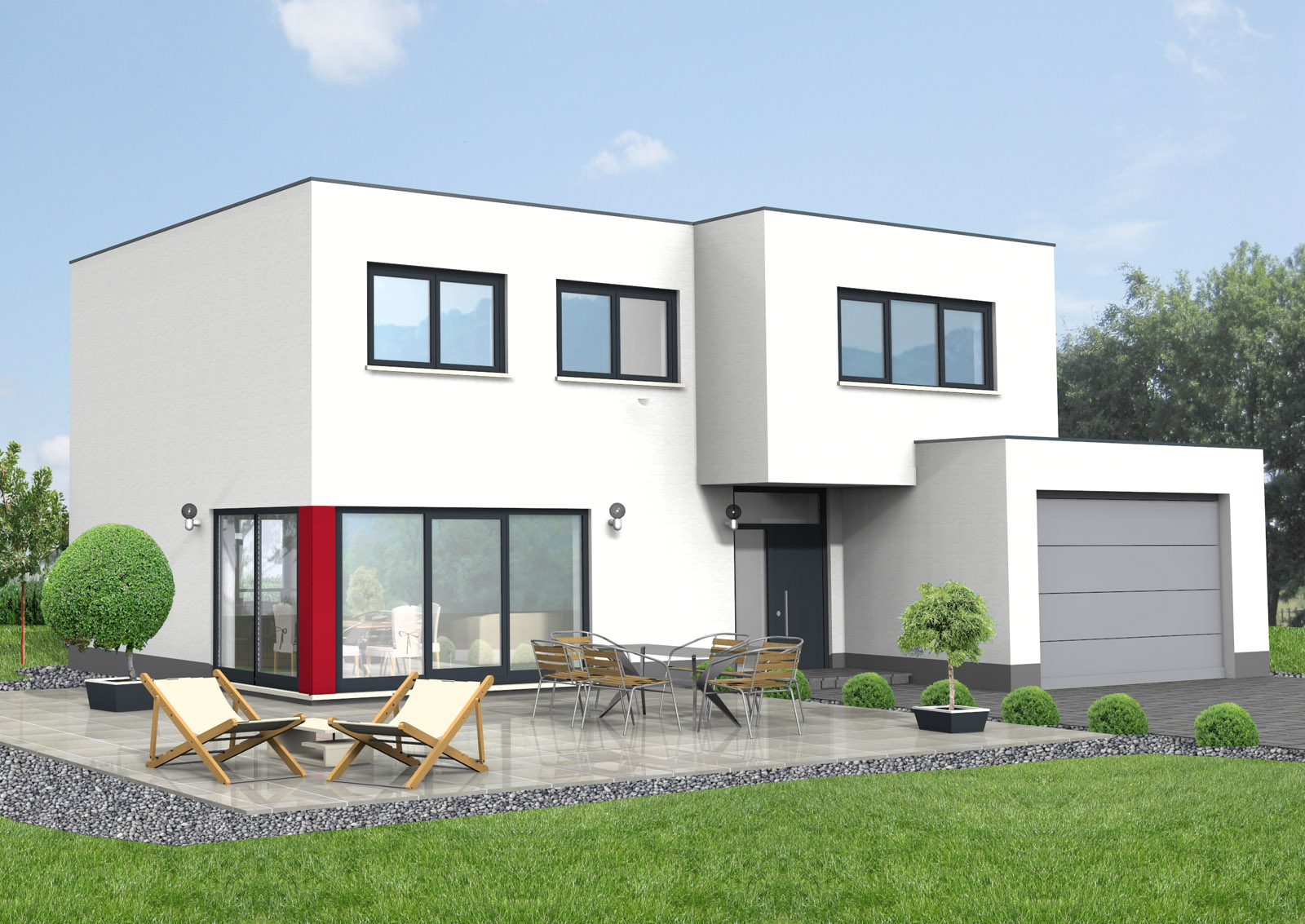Bauhaus 119 m² Ansicht 1