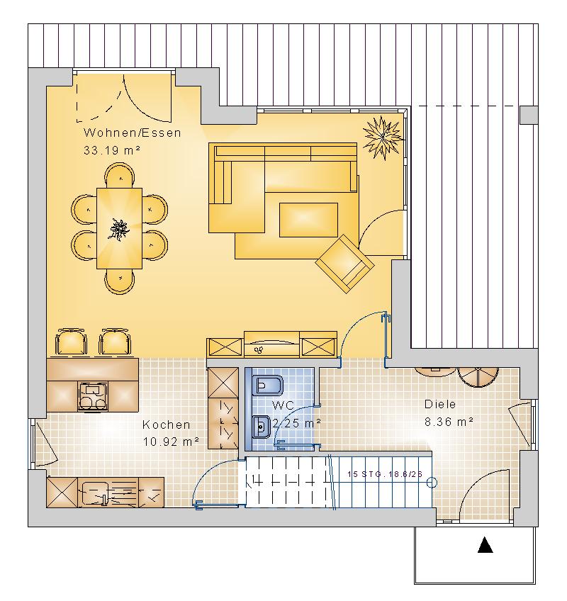 Bauhaus 122 m² EG