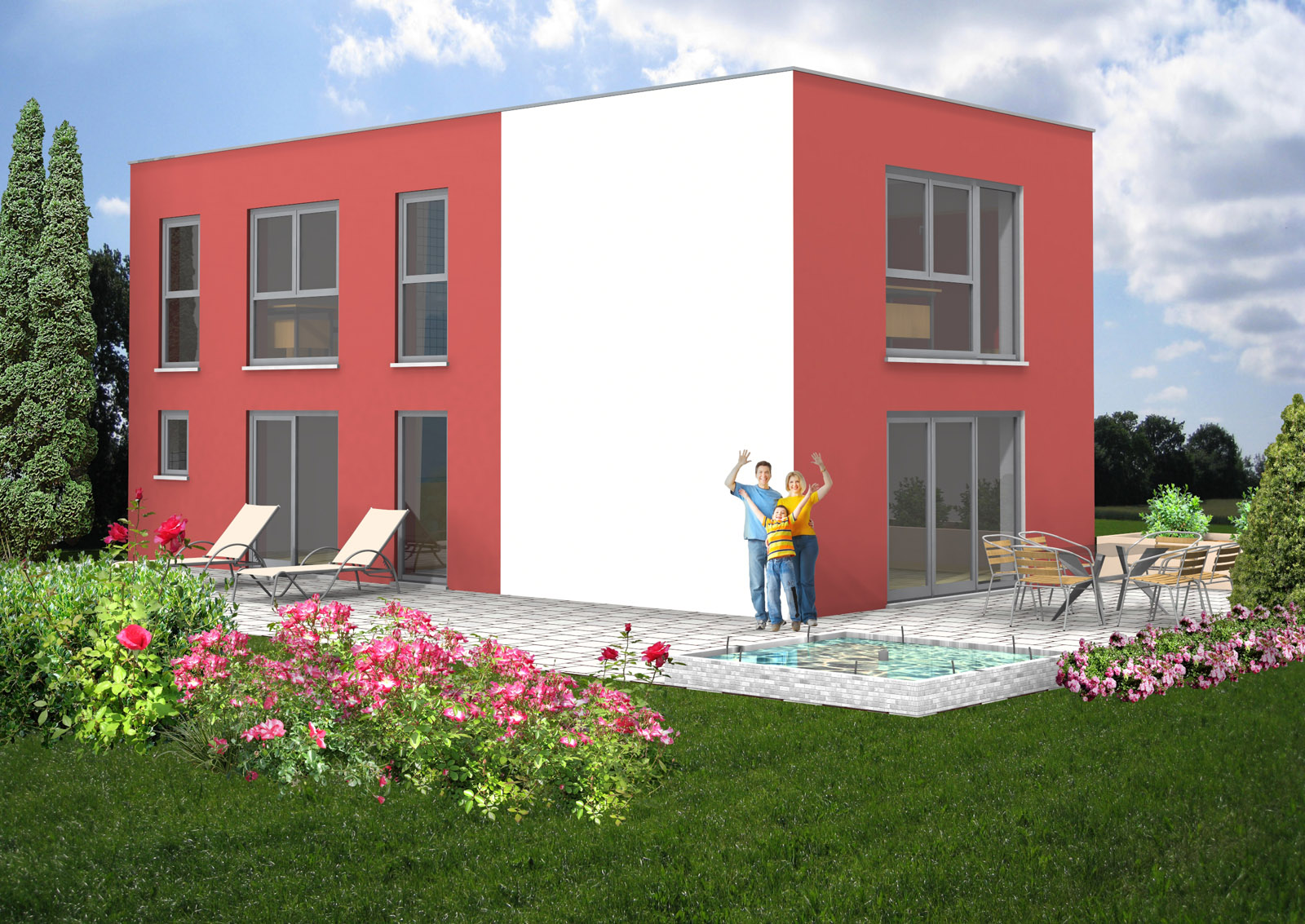 Bauhaus 125 m² Ansicht 2