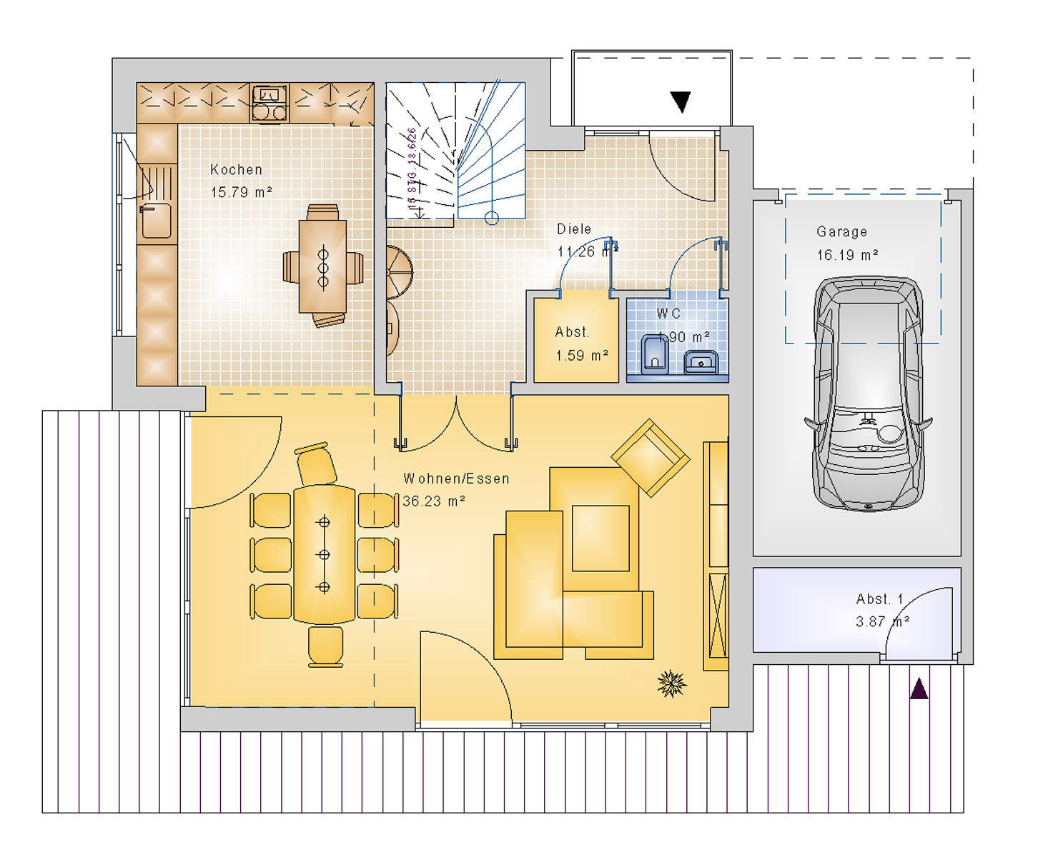 Bauhaus 127 m² EG