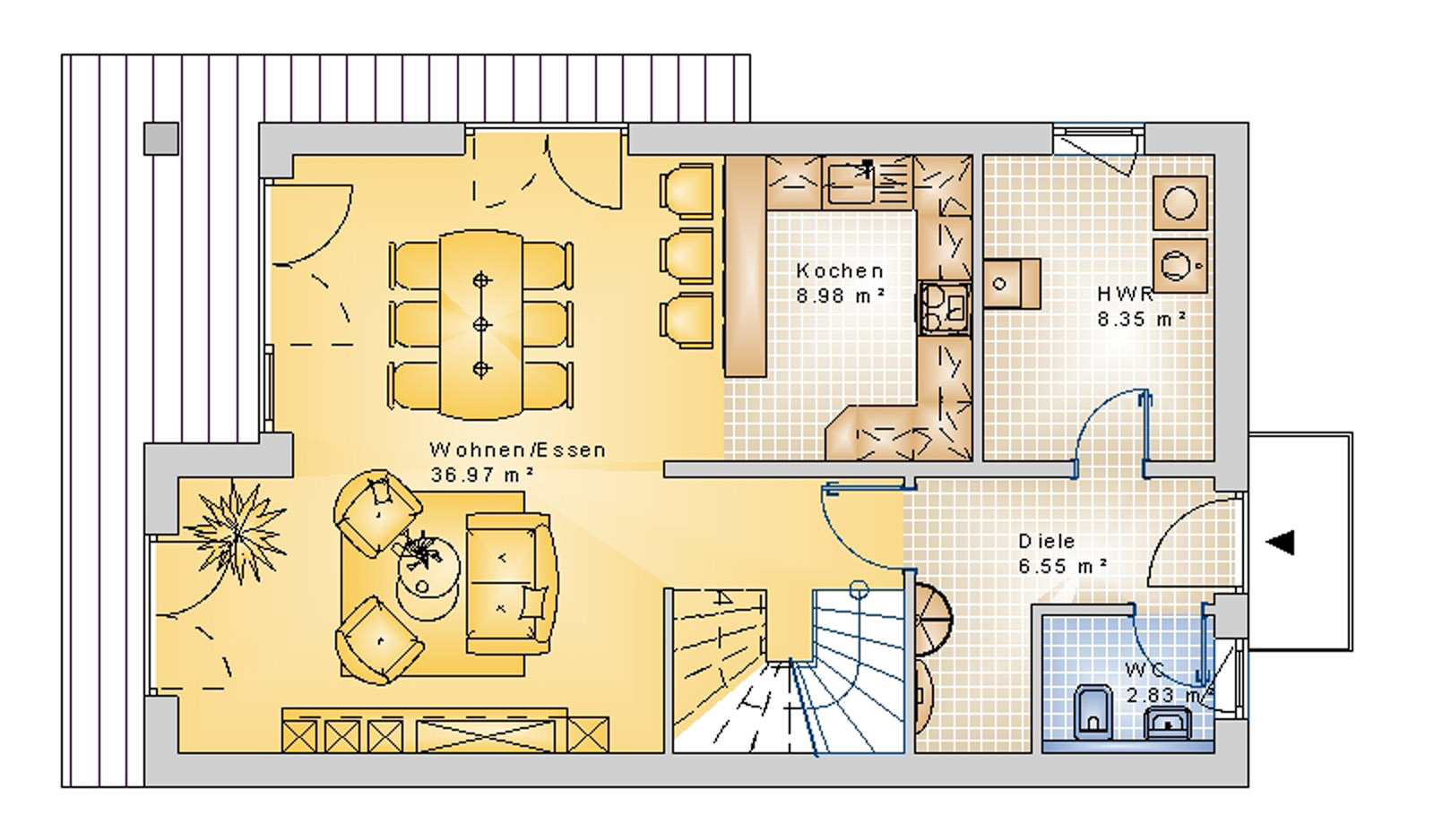 Bauhaus 129 m² EG