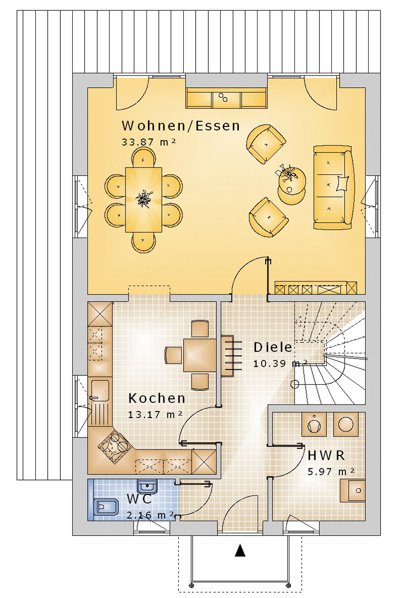 Bauhaus 130 m² EG