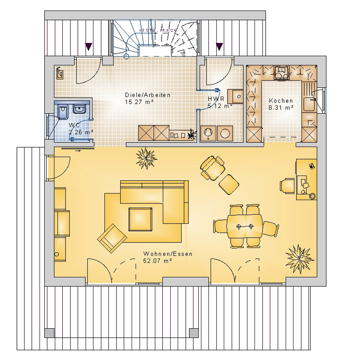 Bauhaus 133 m² EG