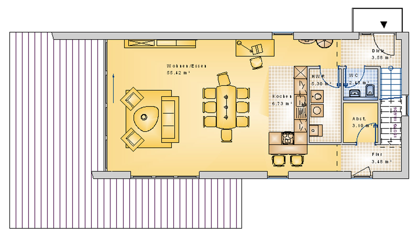 Bauhaus 134 m² EG