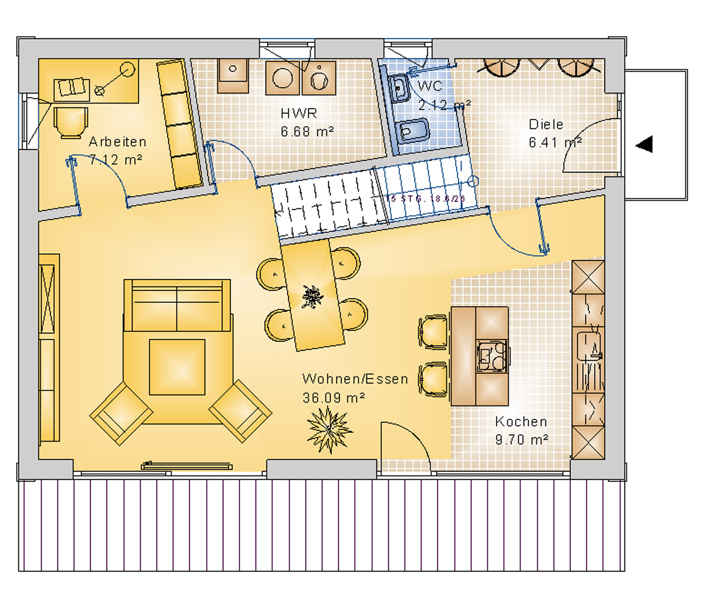 Bauhaus 136 m² EG