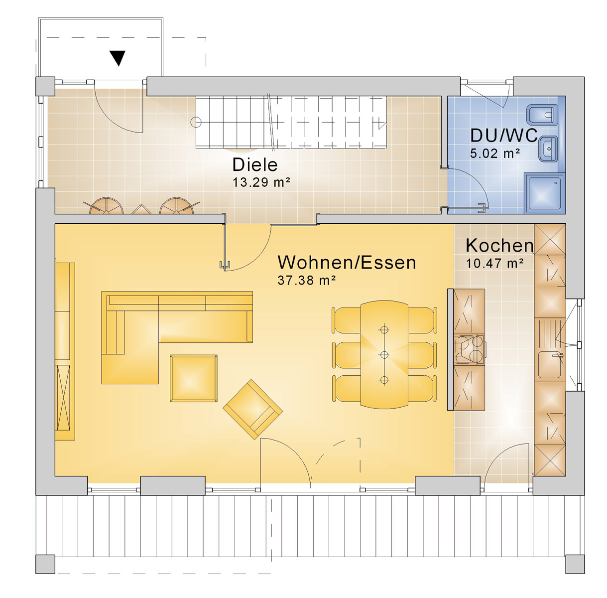 Bauhaus 144 m² EG