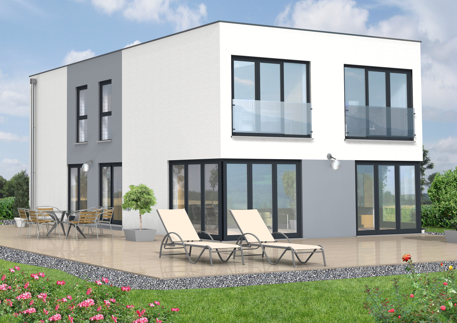 Bauhaus 168 m² Ansicht 1