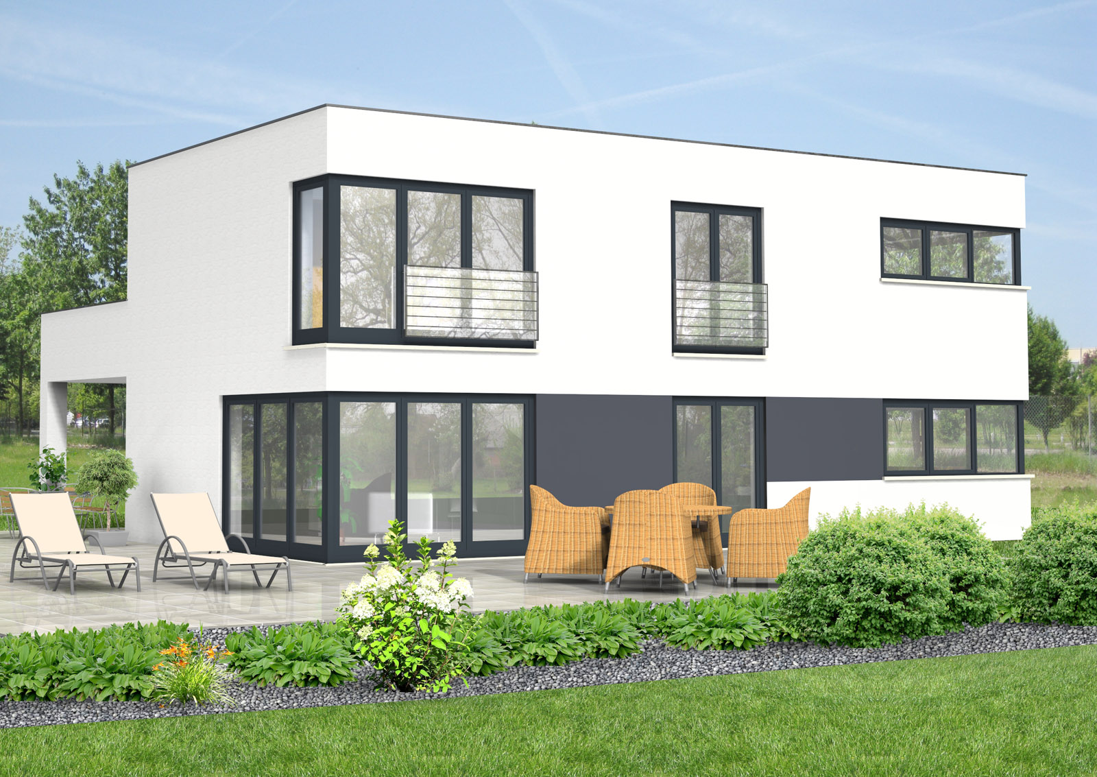 Bauhaus 222 m² Ansicht 1