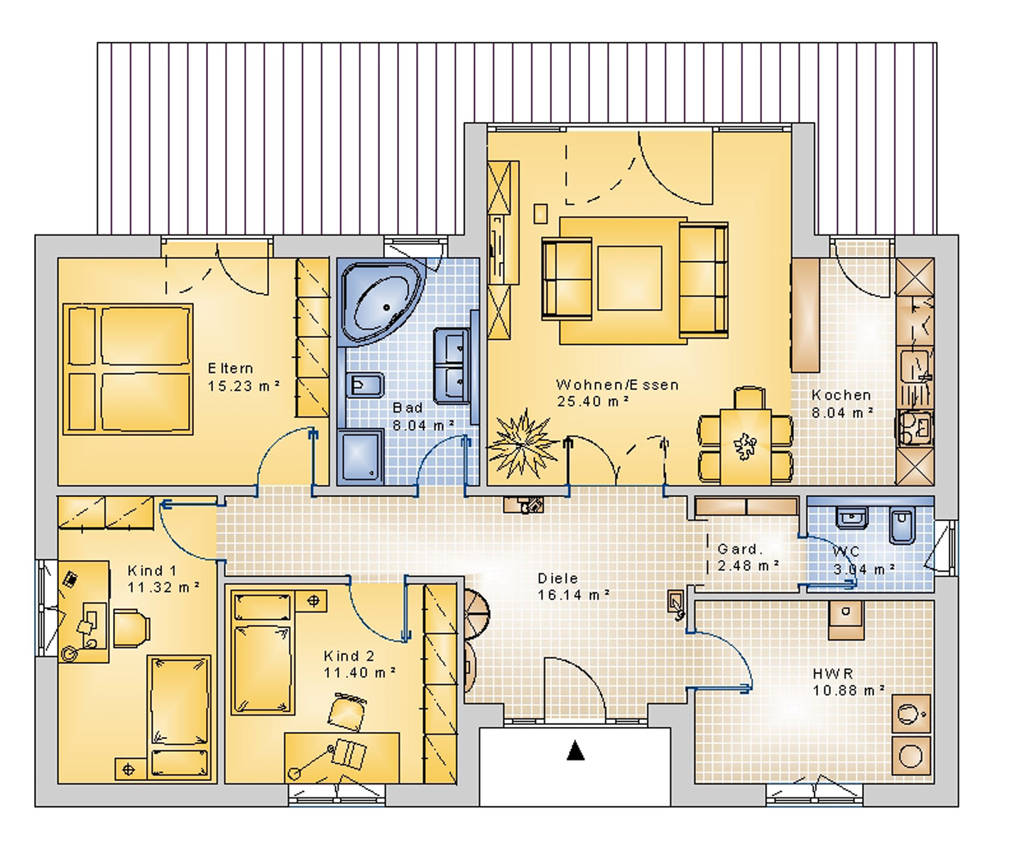 Bungalow 112 m² EG