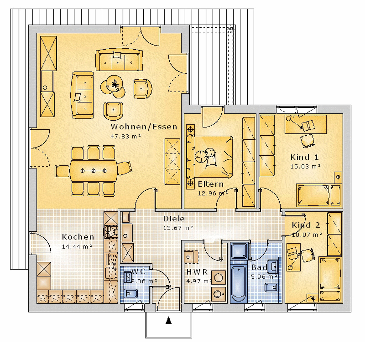Bungalow 127 m² EG