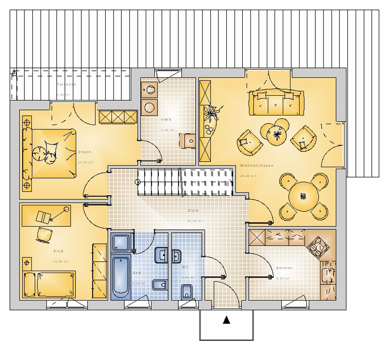 Bungalow 143 m² EG