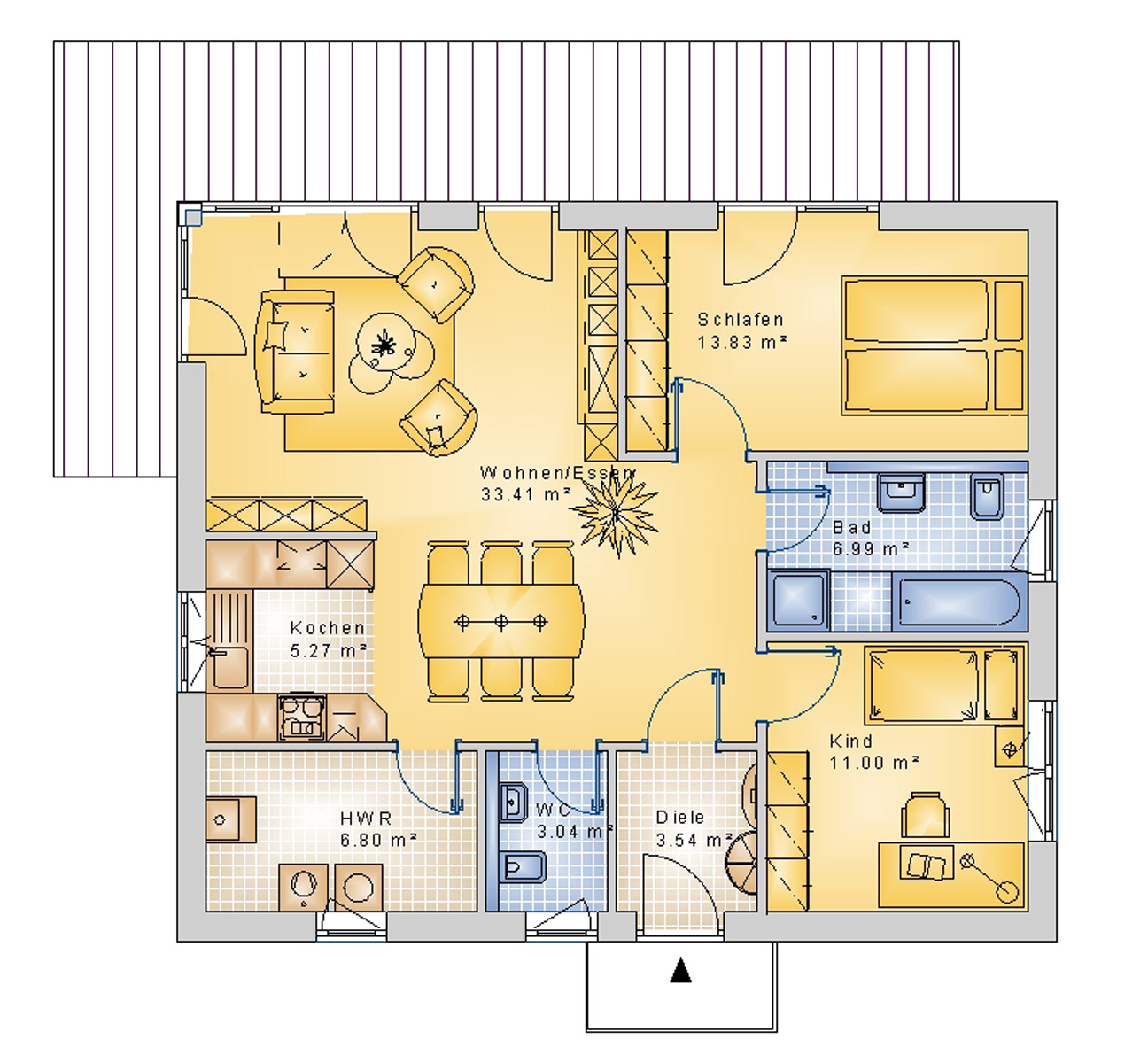 Bungalow 84 m² EG