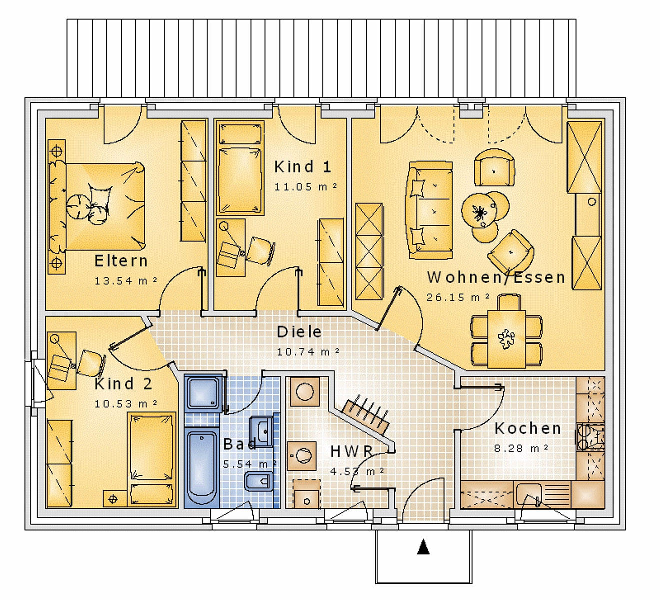 Bungalow 89 m² EG