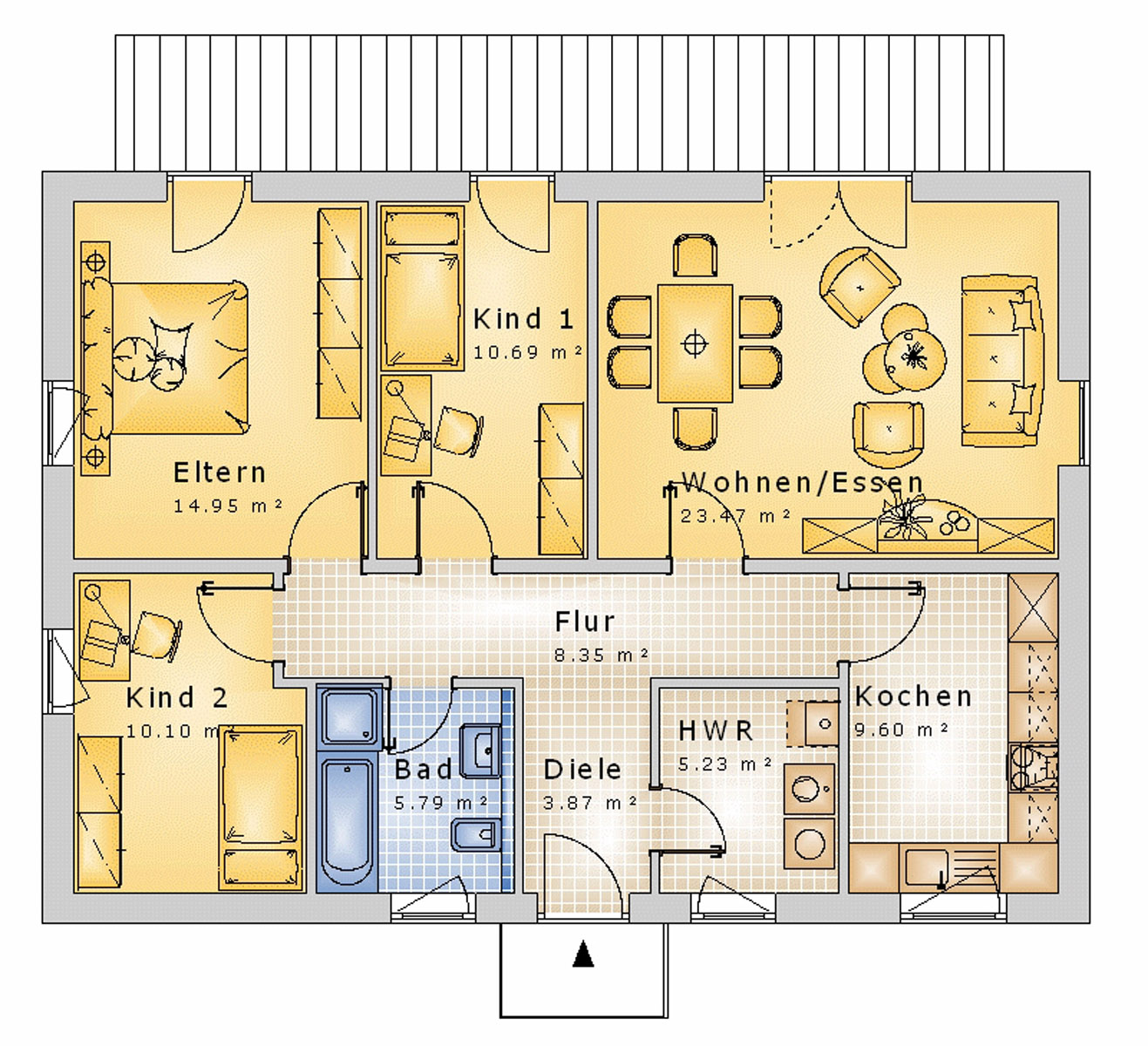 Bungalow 92 m² EG