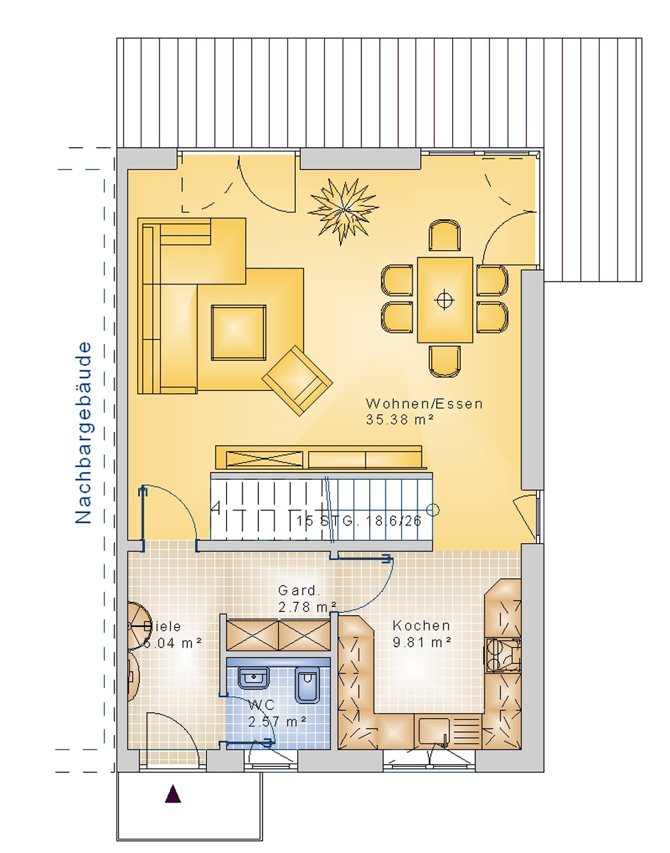 Doppelhaus 113 m² EG