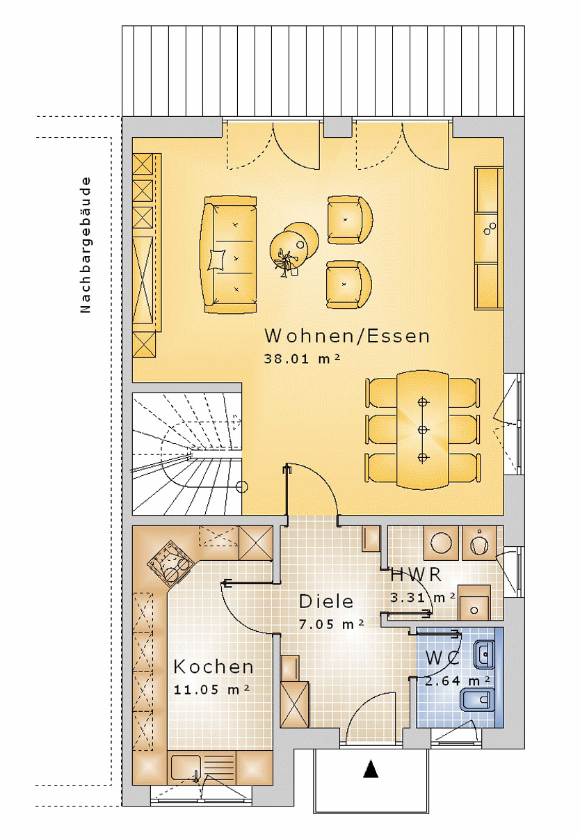 Doppelhaus 119 m² EG