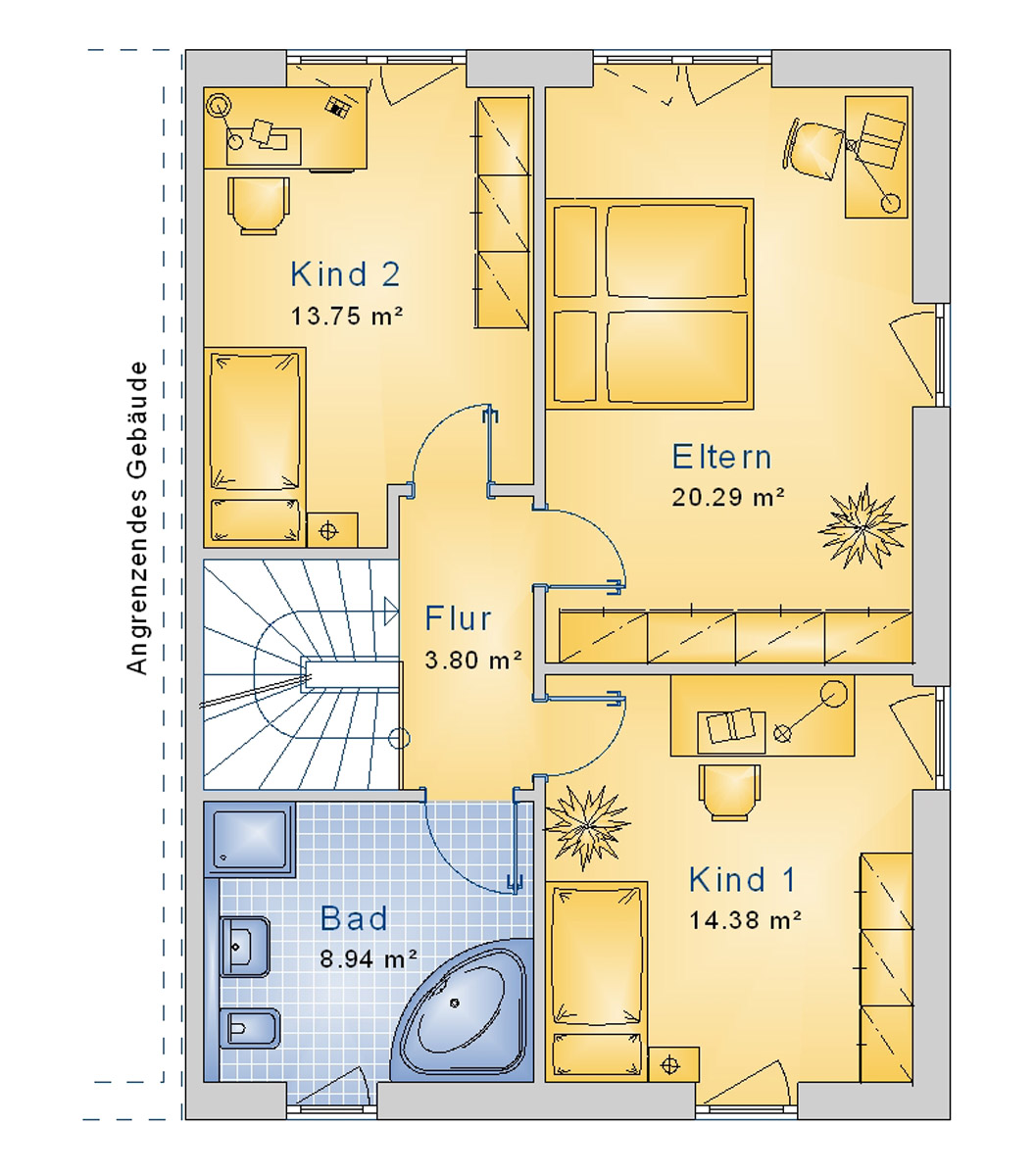 Doppelhaus 123 m² DG