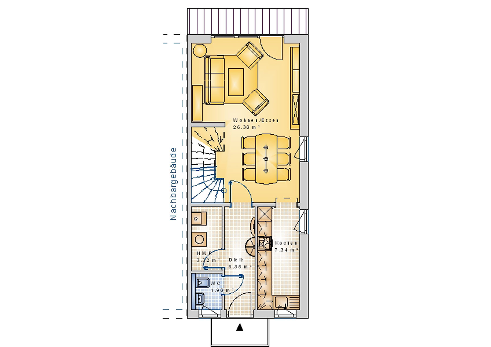 Doppelhaus 124 m² EG