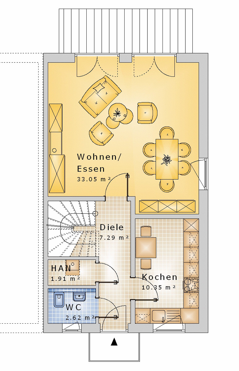 Doppelhaus 135 m² EG
