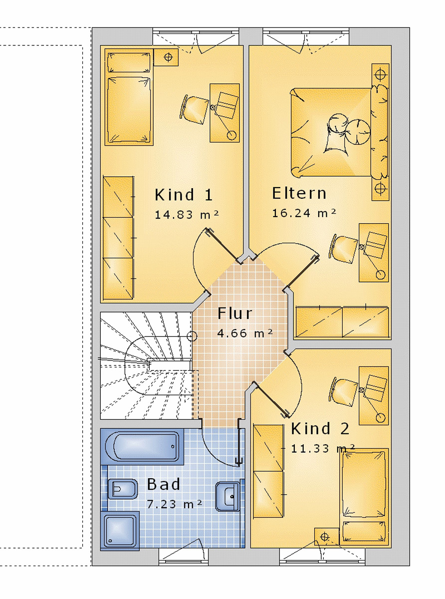 Doppelhaus 135 m² OG