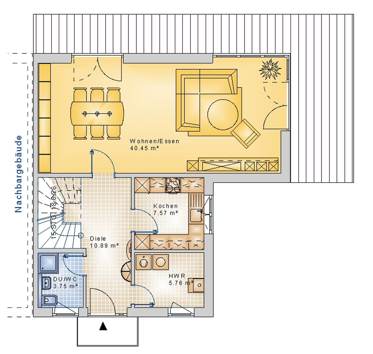 Doppelhaus 137 m² EG