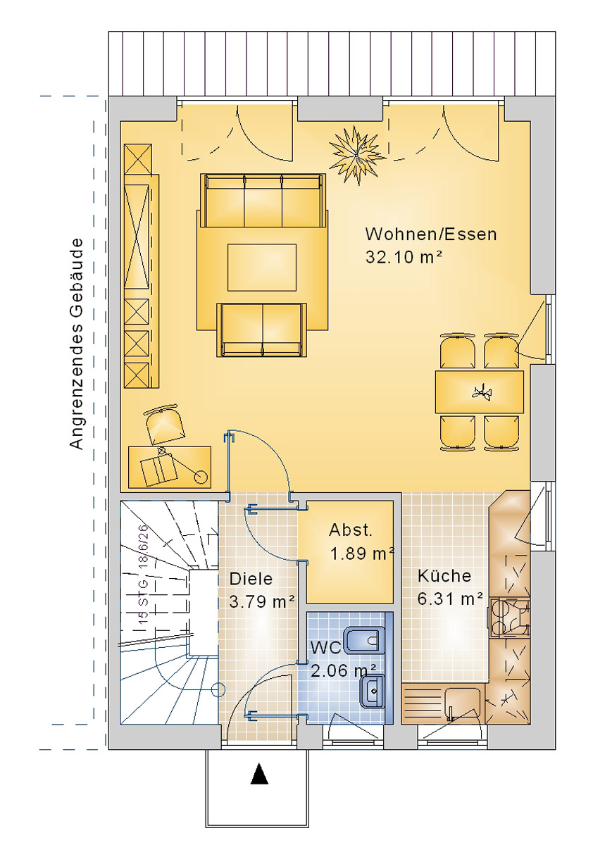 Doppelhaus 140 m² EG