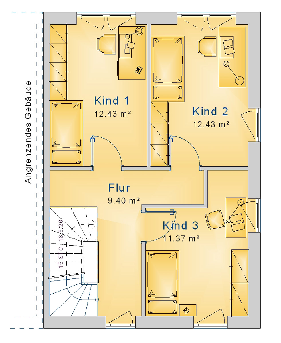 Doppelhaus 140 m² OG