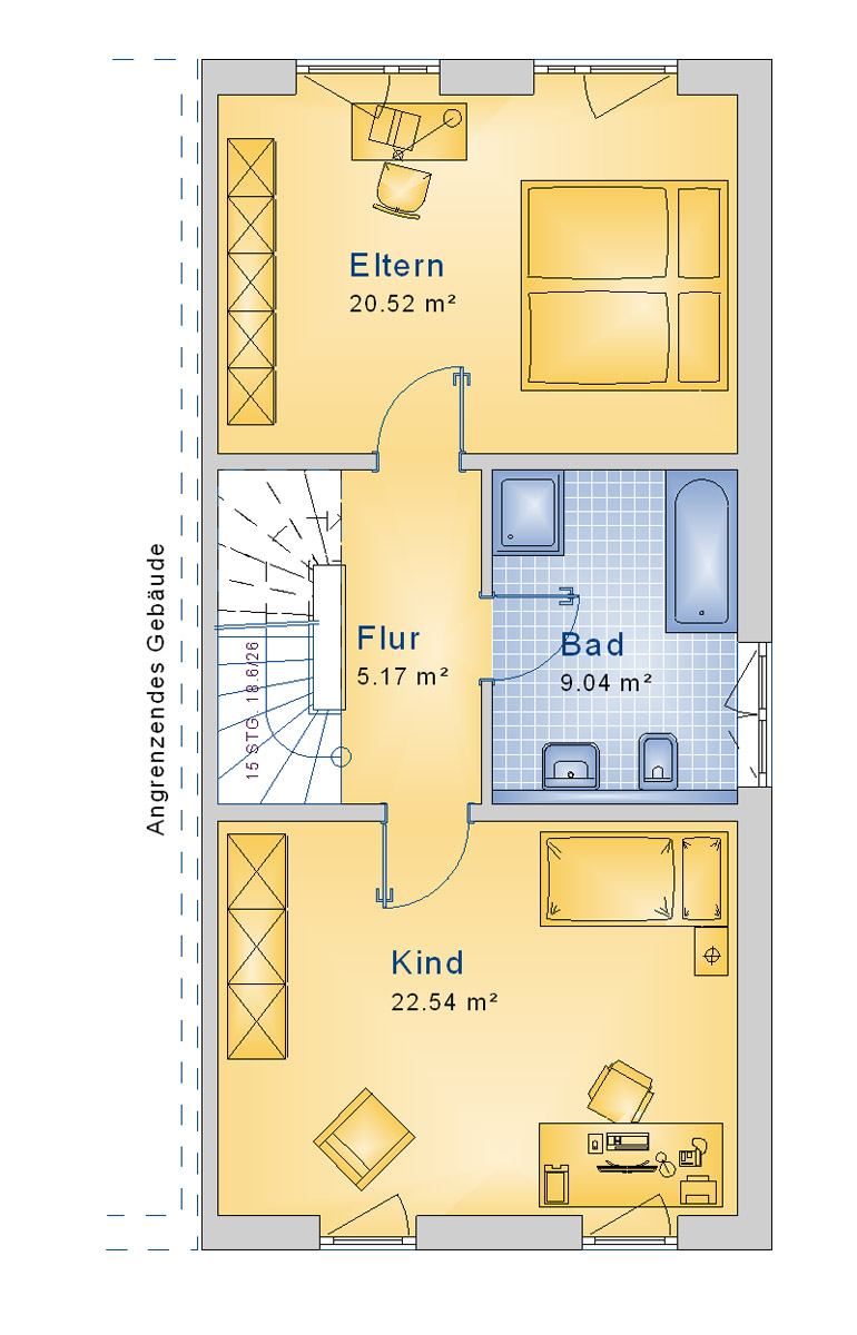 Doppelhaus 168 m² OG