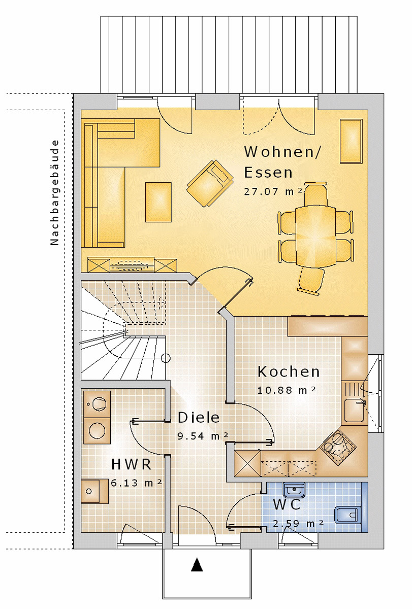 Doppelhaus 98 m² EG
