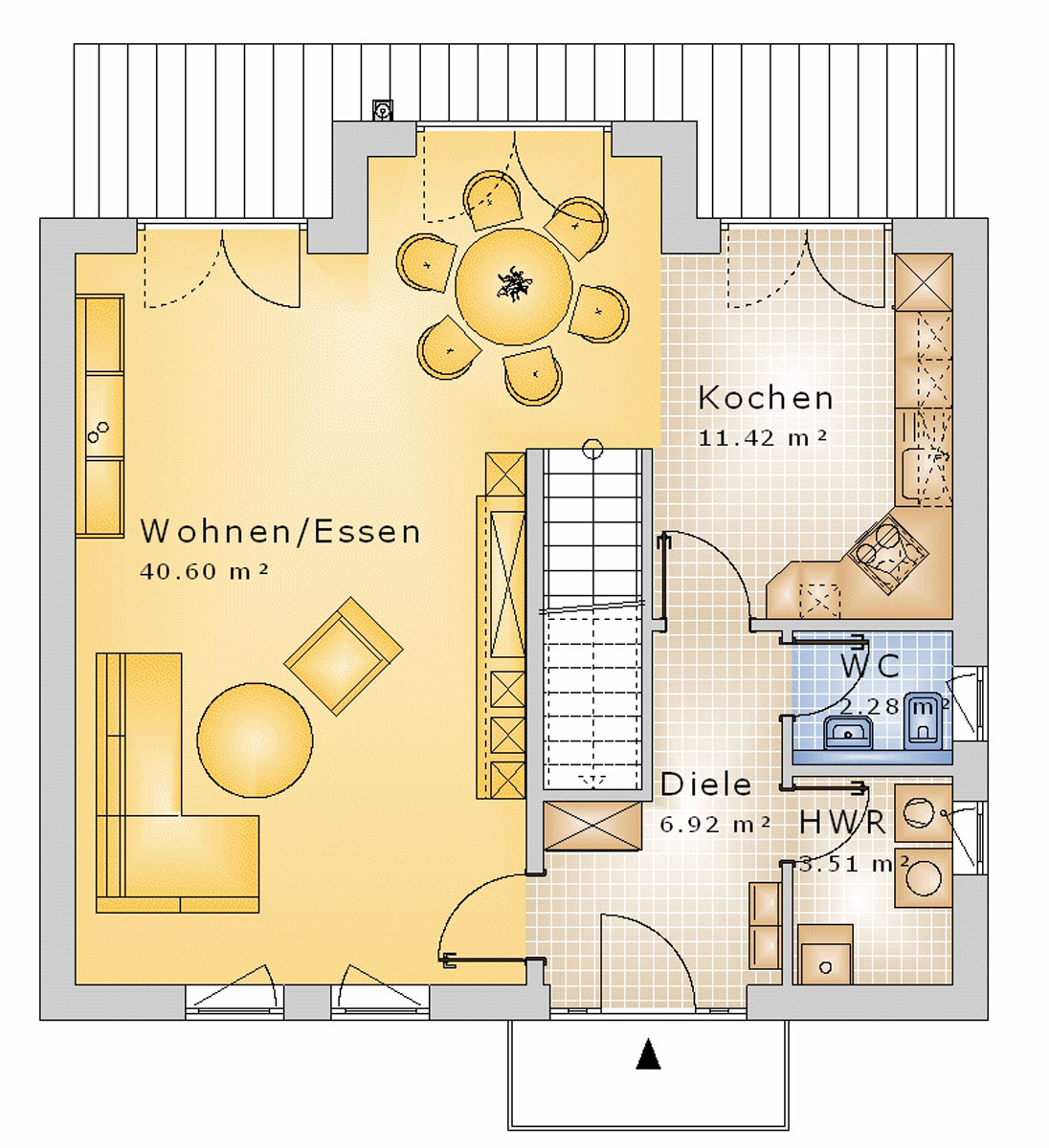 Giebelhaus 123 m² EG