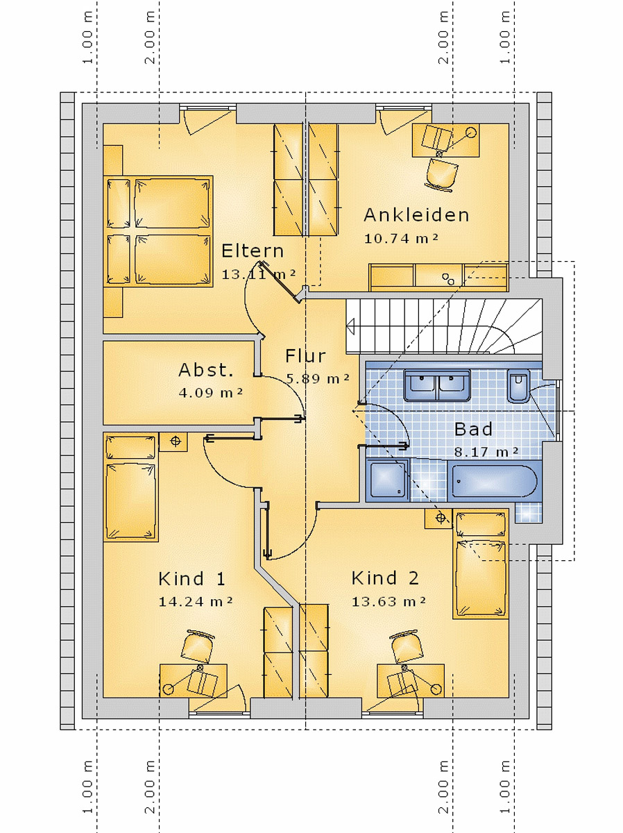 Giebelhaus 133 m² DG