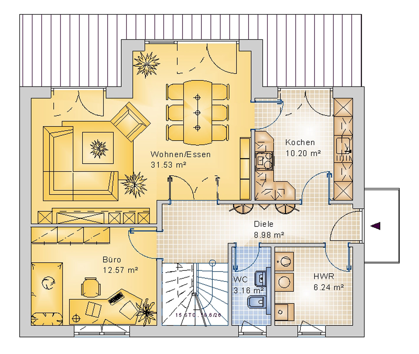 Giebelhaus 135 m² EG