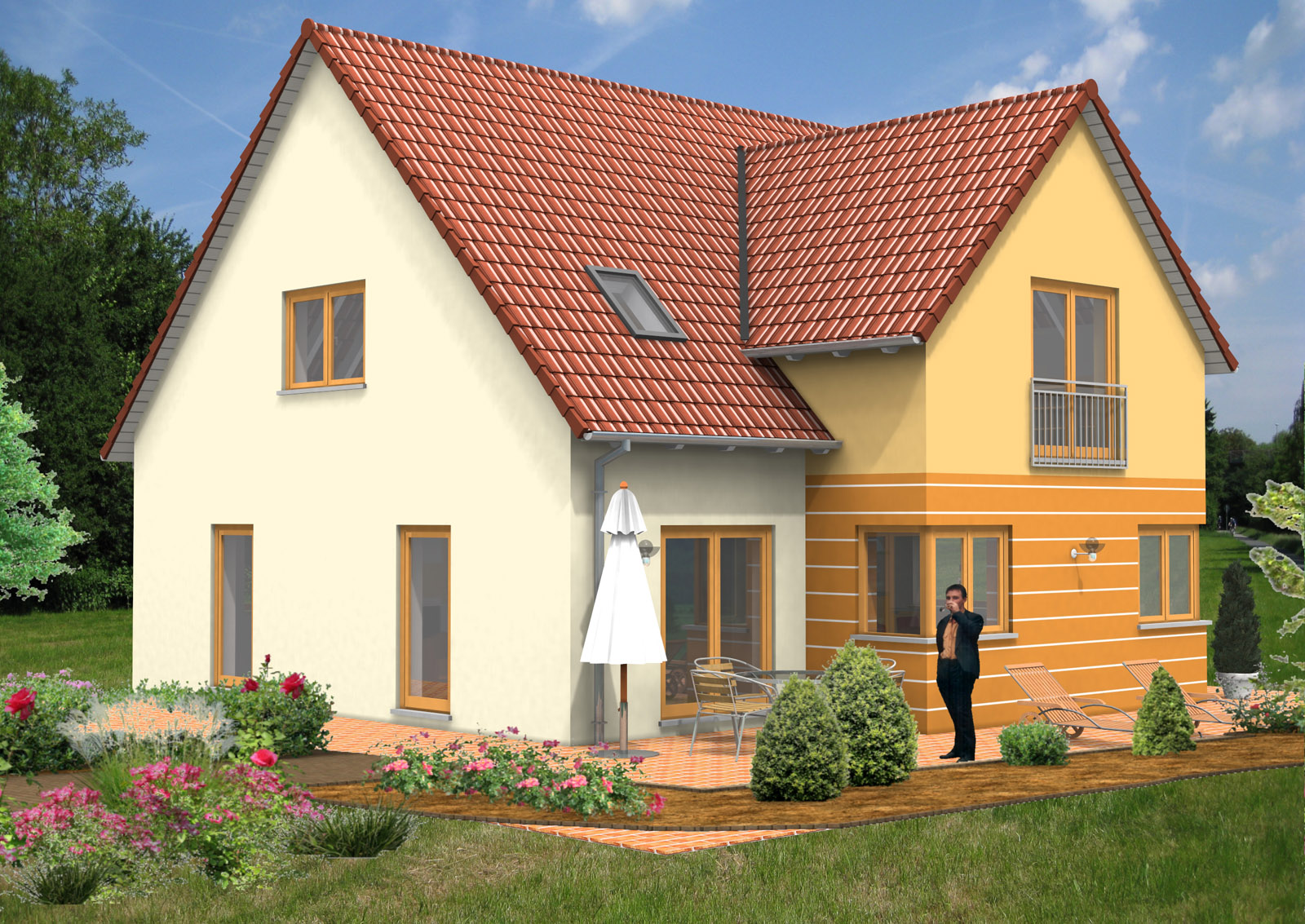 Giebelhaus 141 m² Ansicht 2