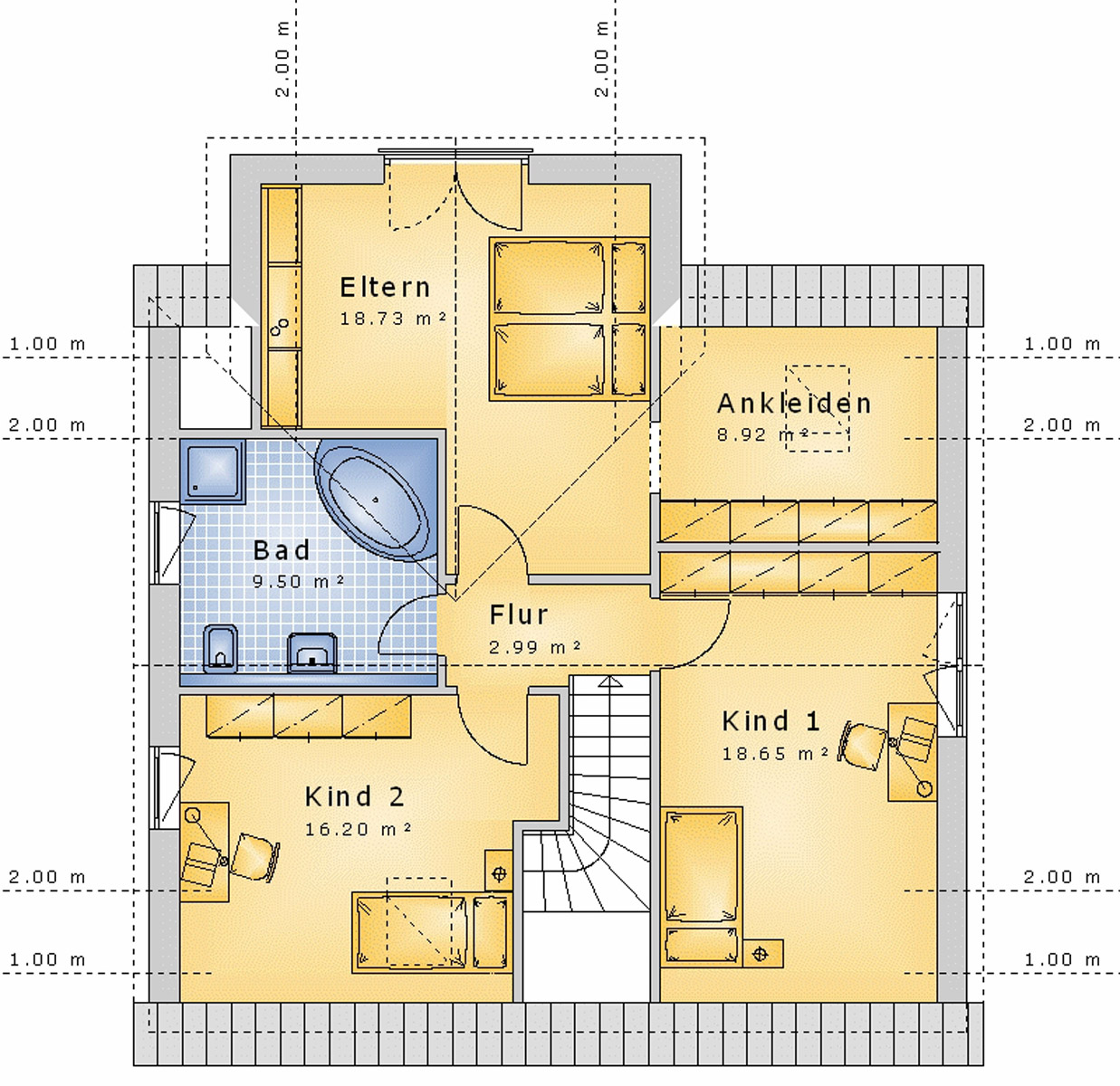 Giebelhaus 141 m² DG