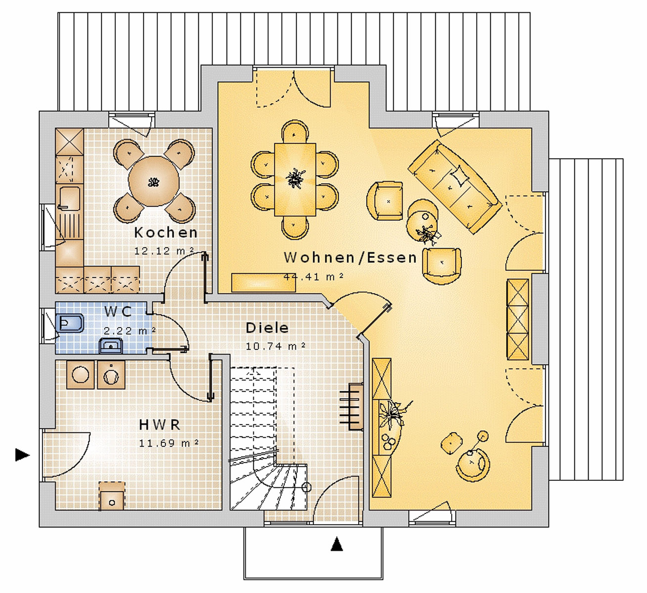 Giebelhaus 143 m² EG