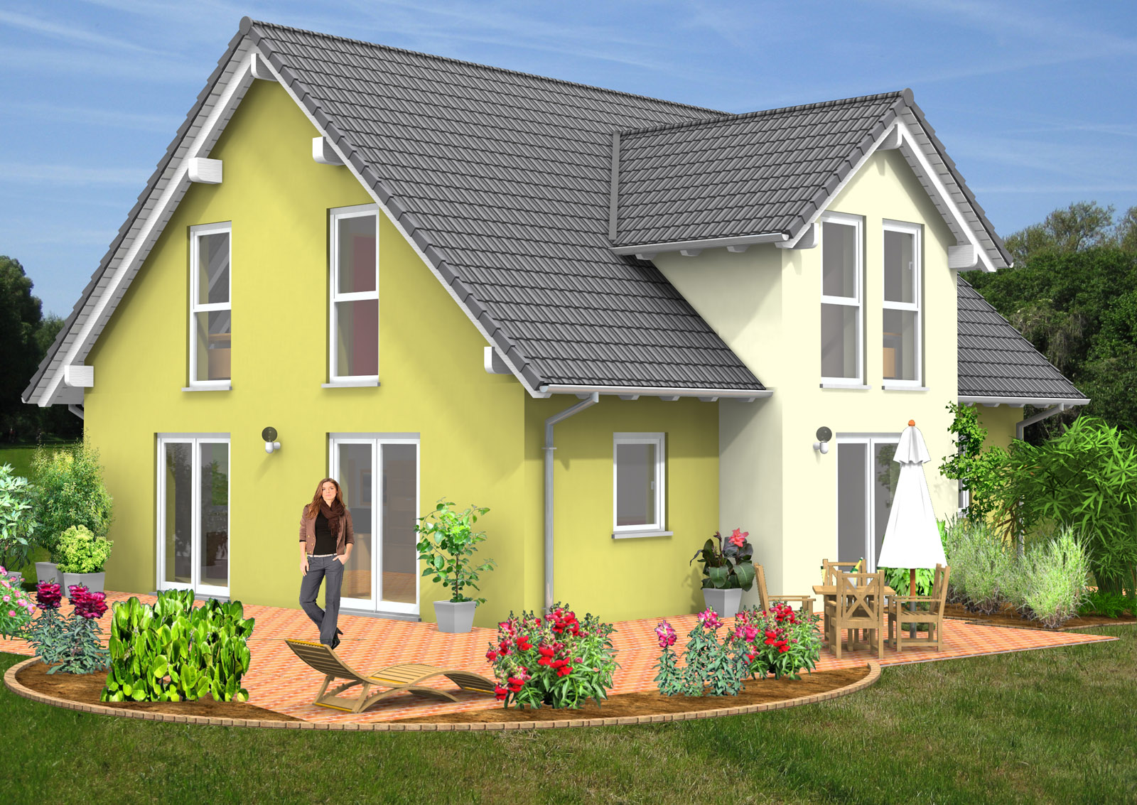 Giebelhaus 143 m² Ansicht 2