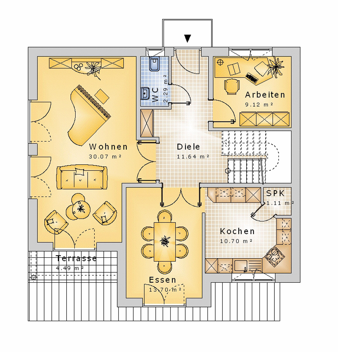 Giebelhaus 145 m² EG