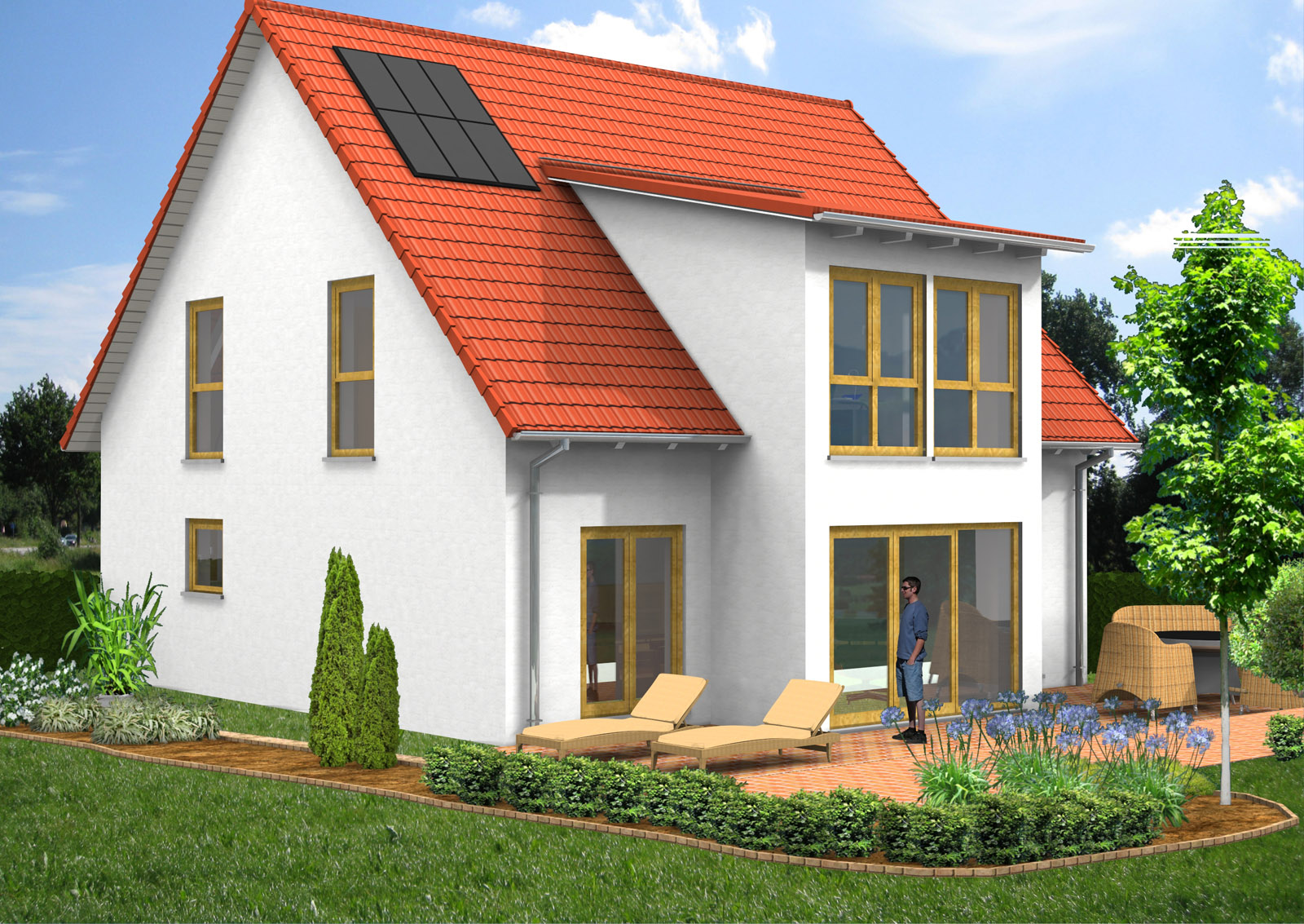 Giebelhaus 145 m² Ansicht 2