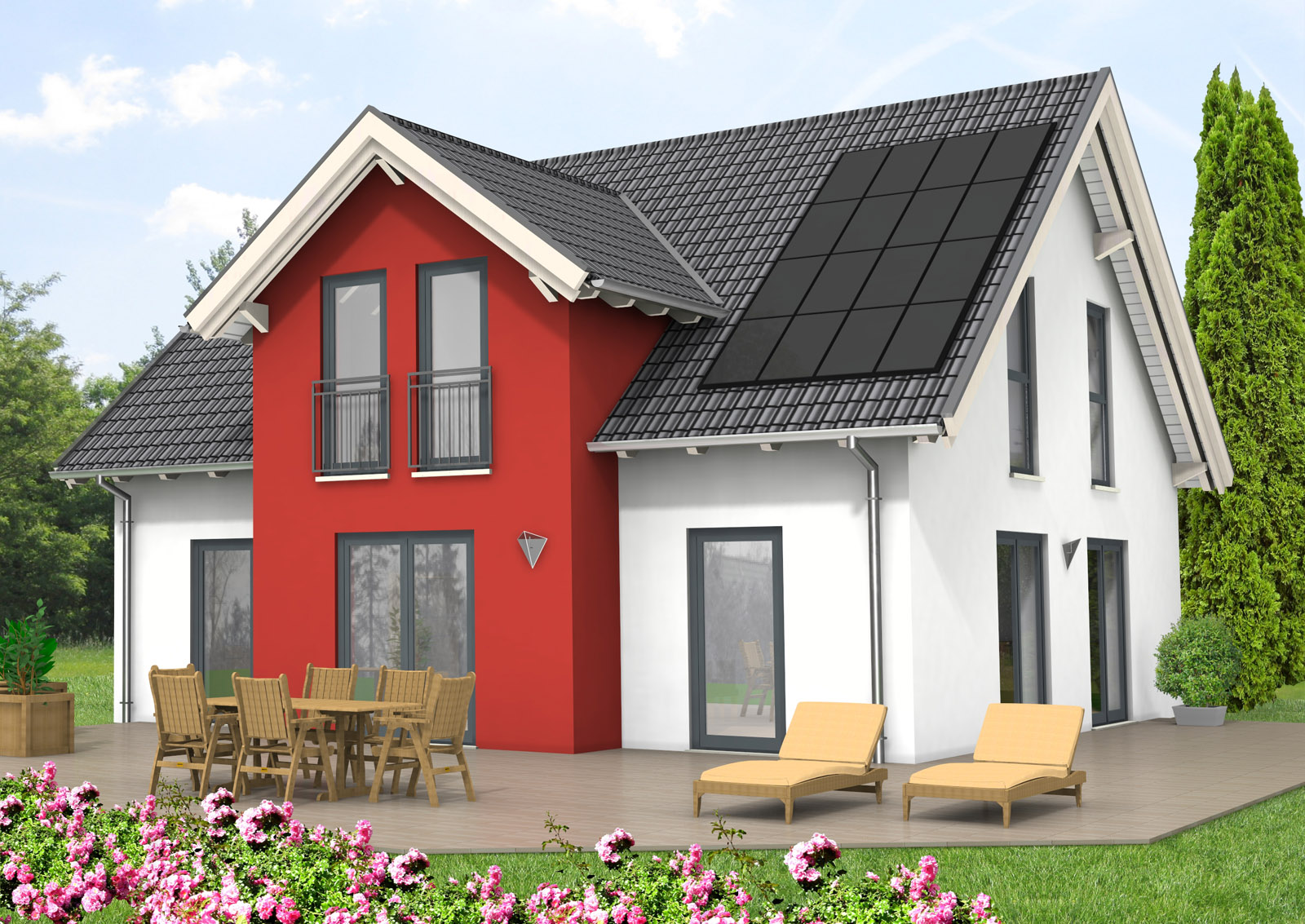 Giebelhaus 148 m² Ansicht 2