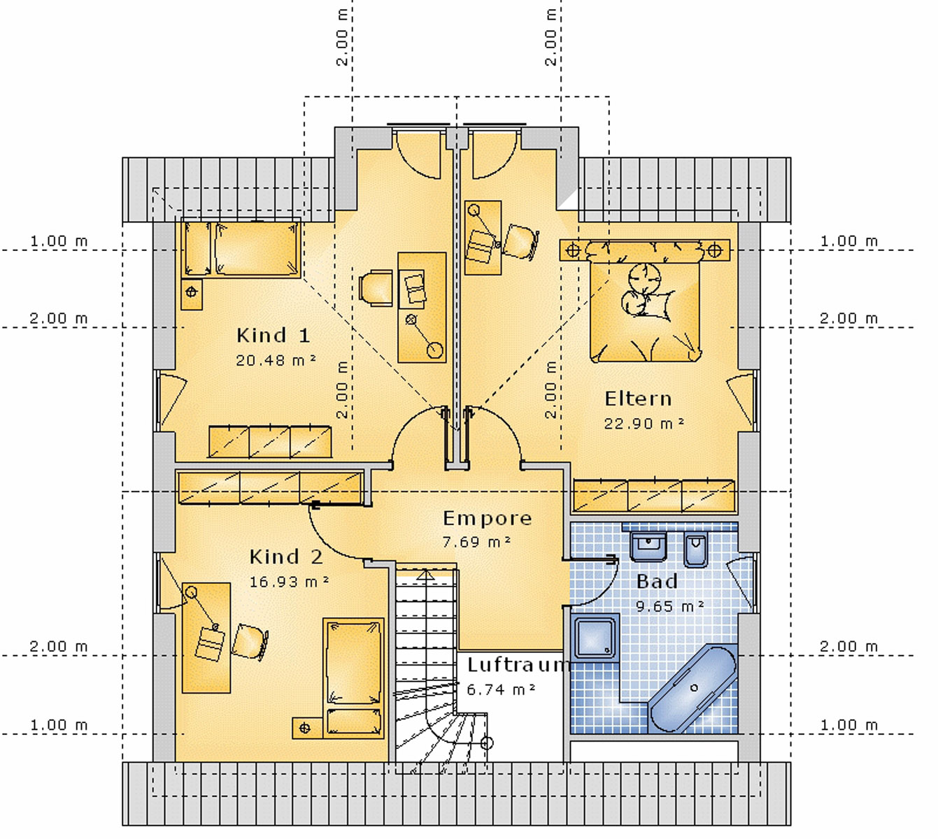 Giebelhaus 148 m² DG