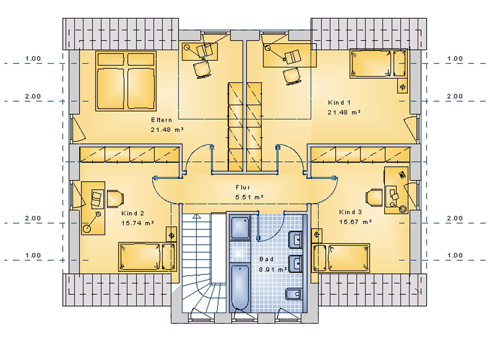 Giebelhaus 160 m² DG