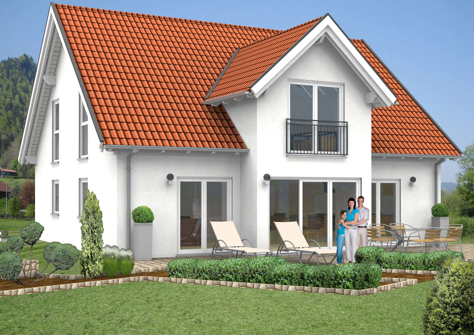 Giebelhaus 170 m² Ansicht 1