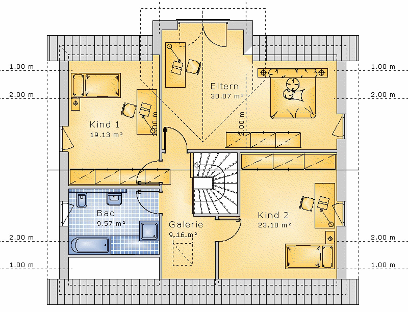 Giebelhaus 170 m² DG