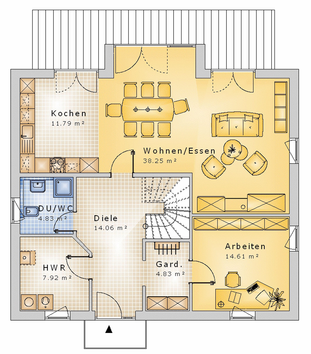 Giebelhaus 170 m² EG