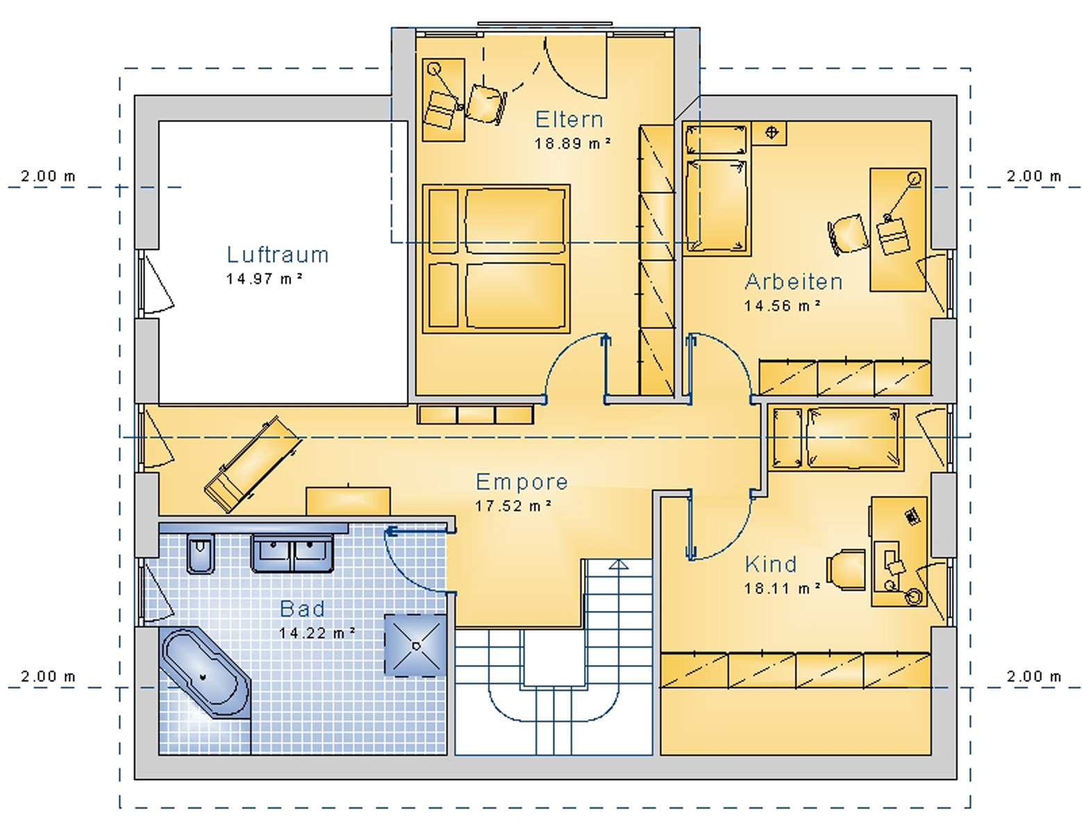 Giebelhaus 180 m² DG