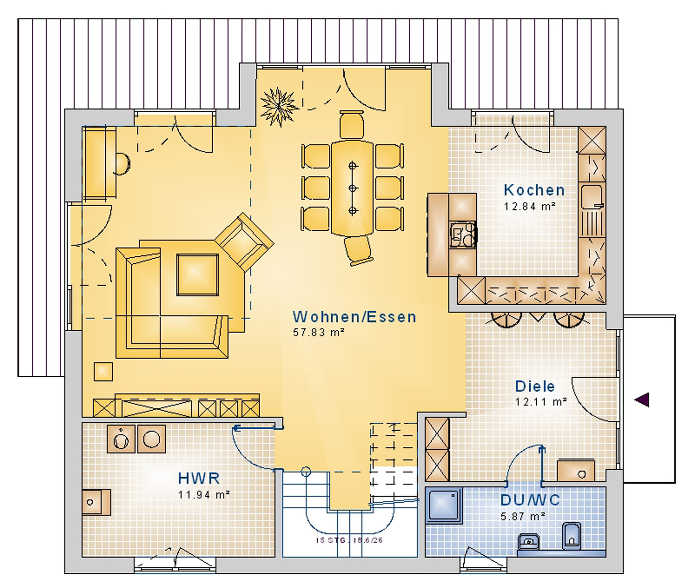 Giebelhaus 180 m² EG