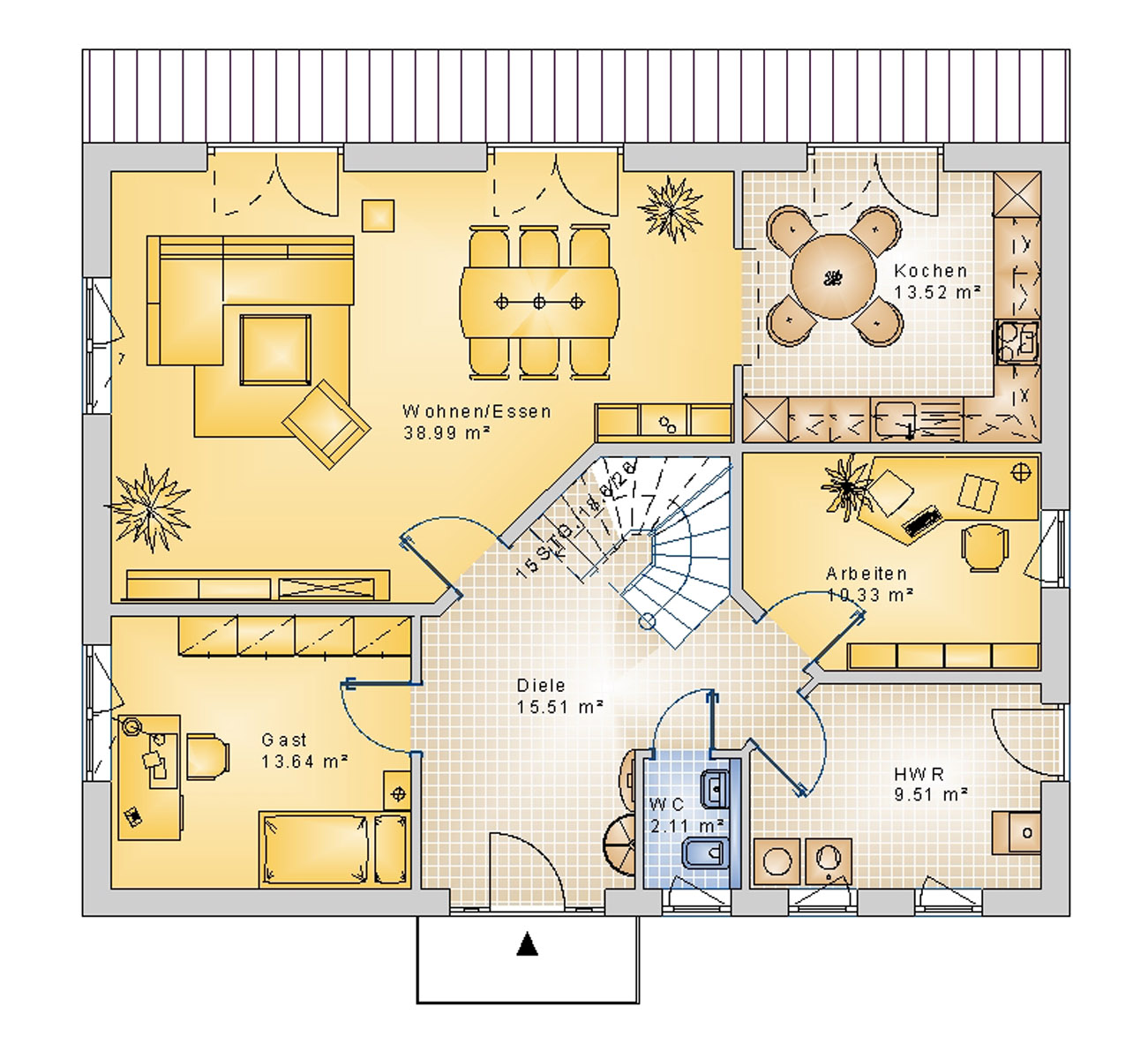 Giebelhaus 185 m² EG