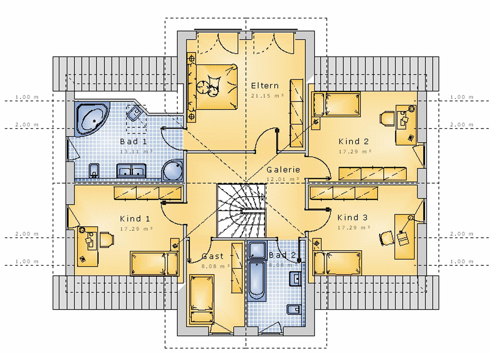 Giebelhaus 201 m² DG