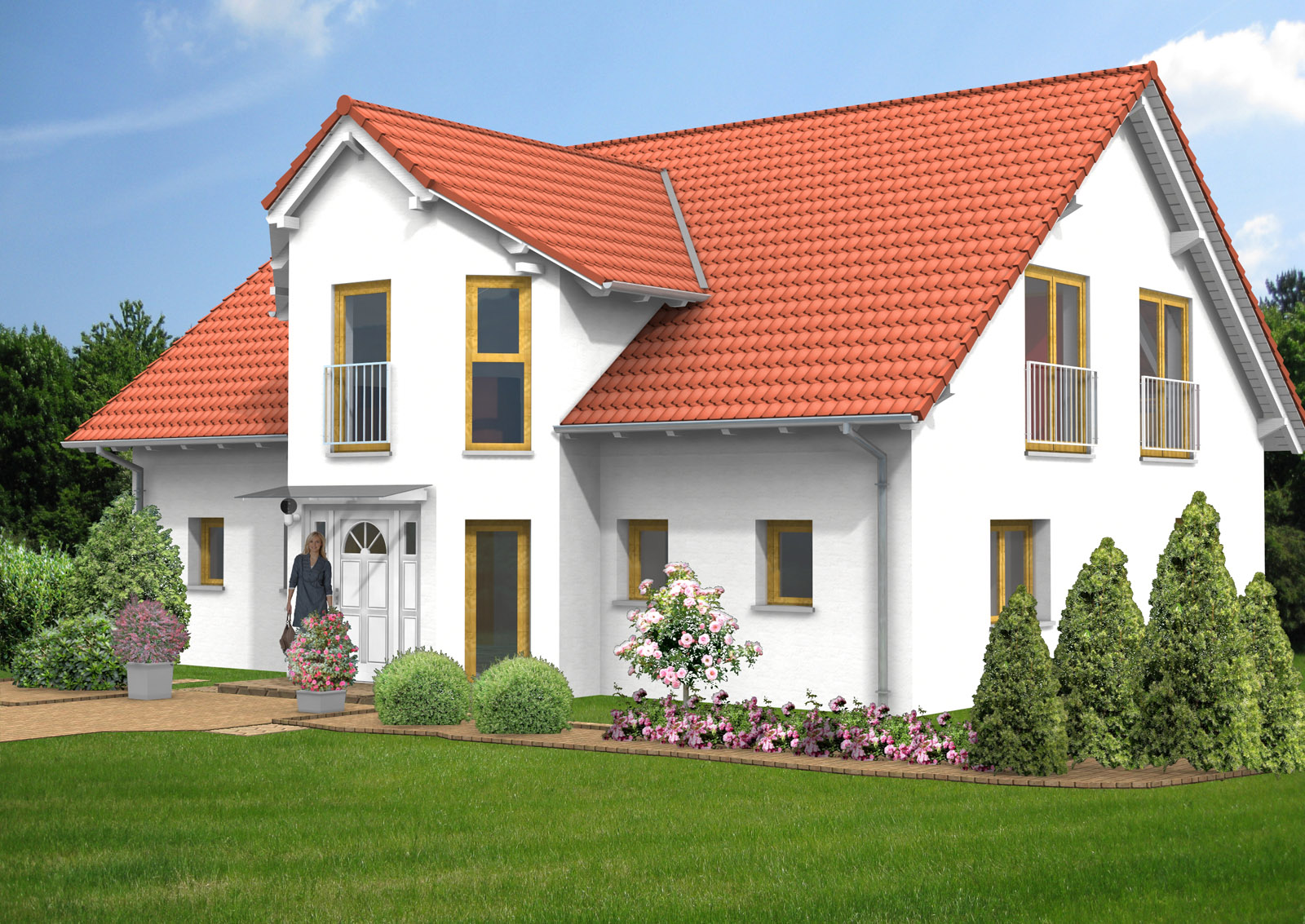 Giebelhaus 201 m² Ansicht 2